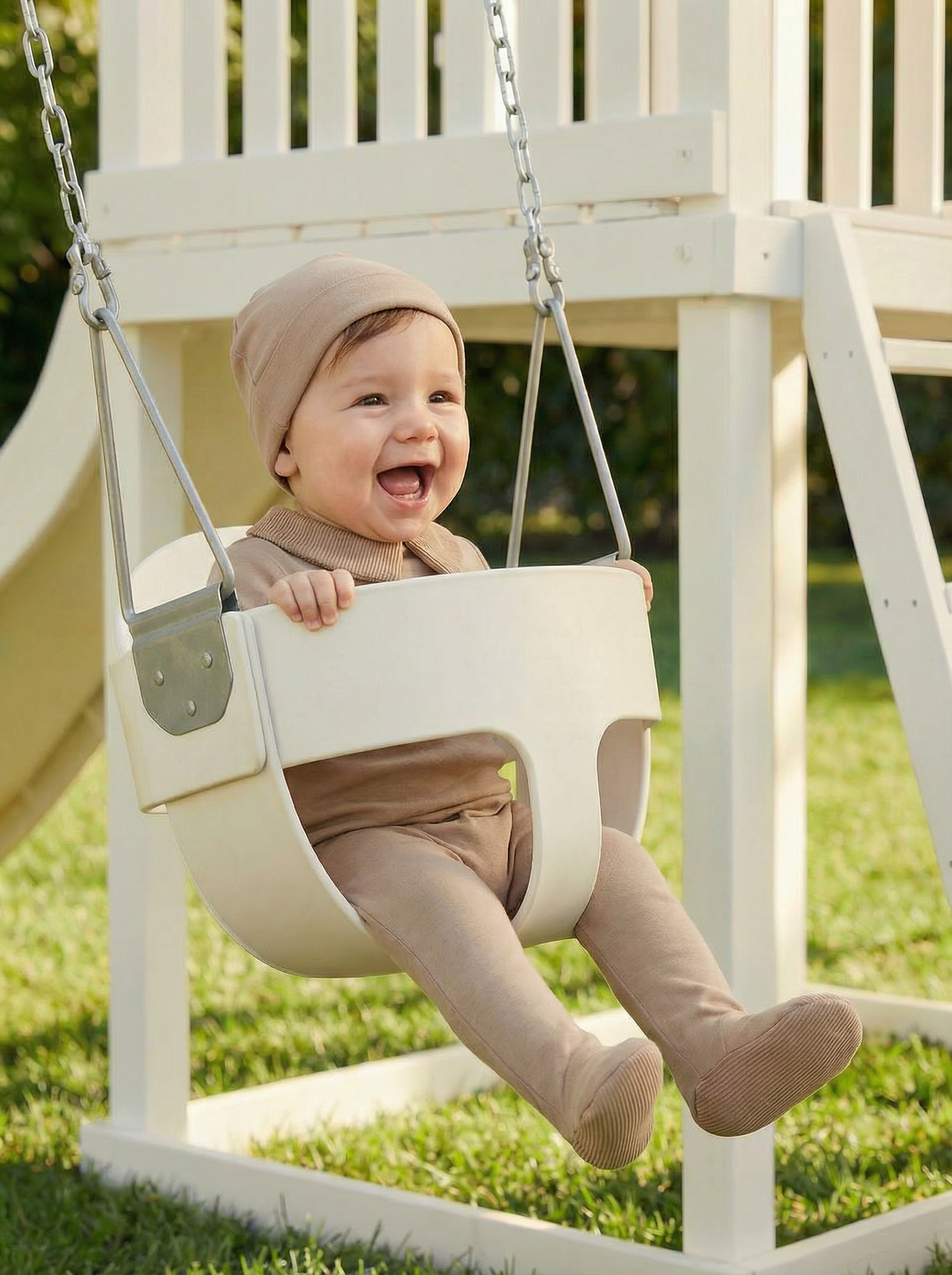 Swing Rig Footy Taupe Classic Collar Footie Set – DottieLou