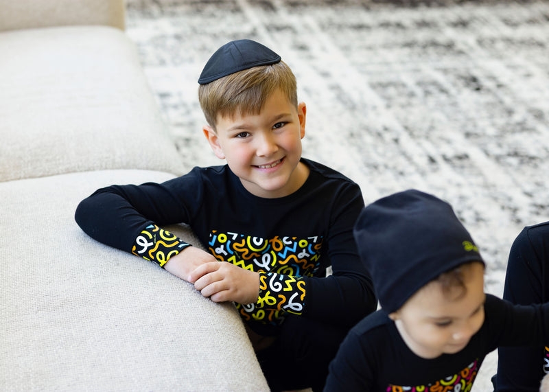 Brush Pop Doodle-Print 2-Piece Pajama Set – Boys